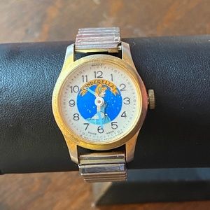 Vtg 70s Bradley Cinderella watch Disney Speidel